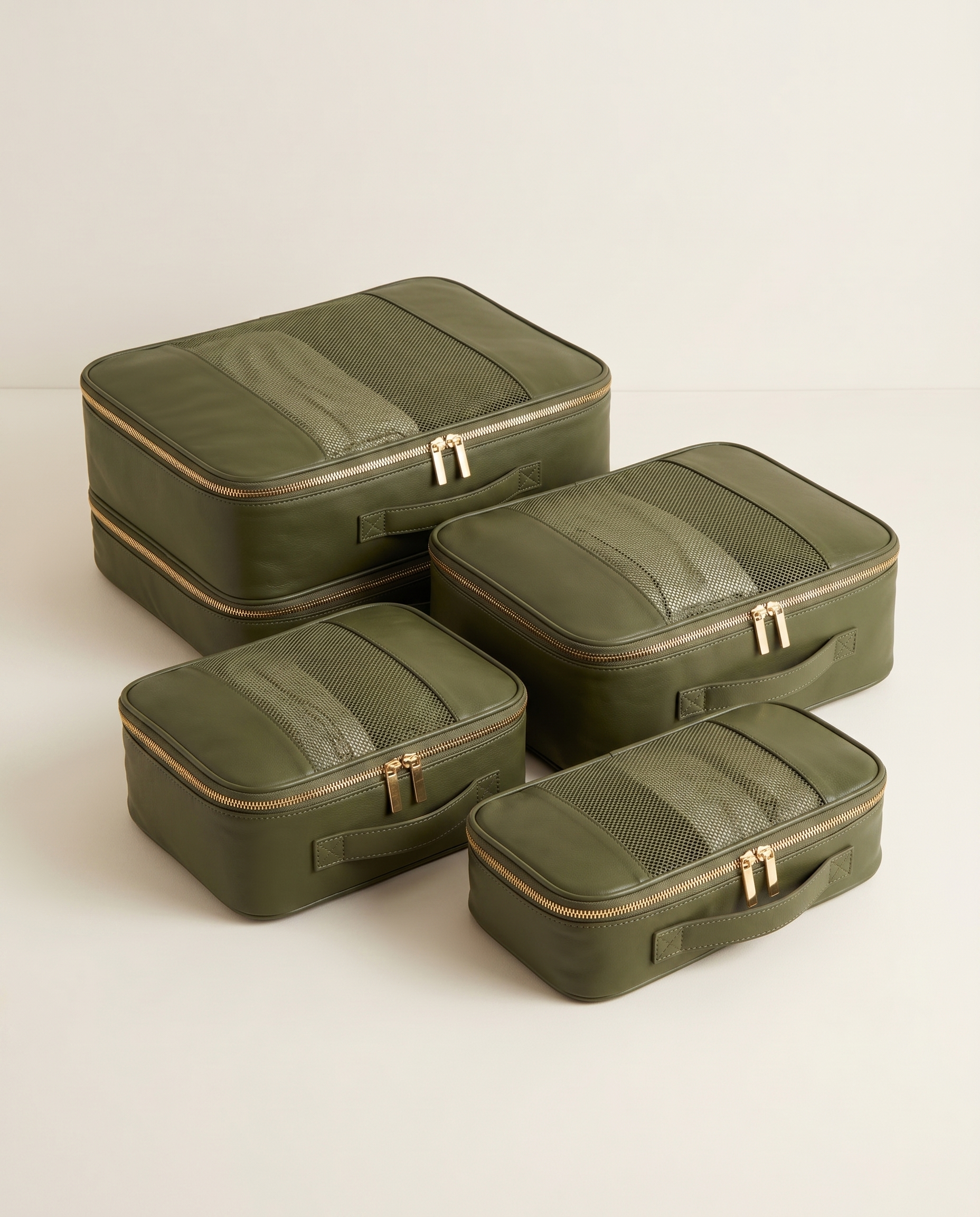 Herluxes PackCubes olijfgroen compression packing cubes