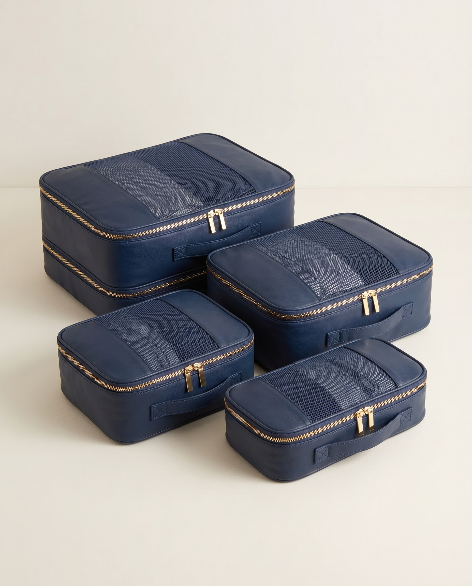 Herluxes PackCubes navy blauw compression packing cubes