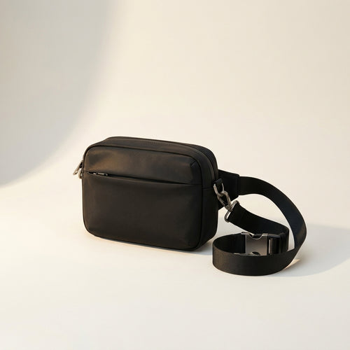 Herluxes anti-diefstal crossbody tas zwart reis sling verborgen ritsen RFID