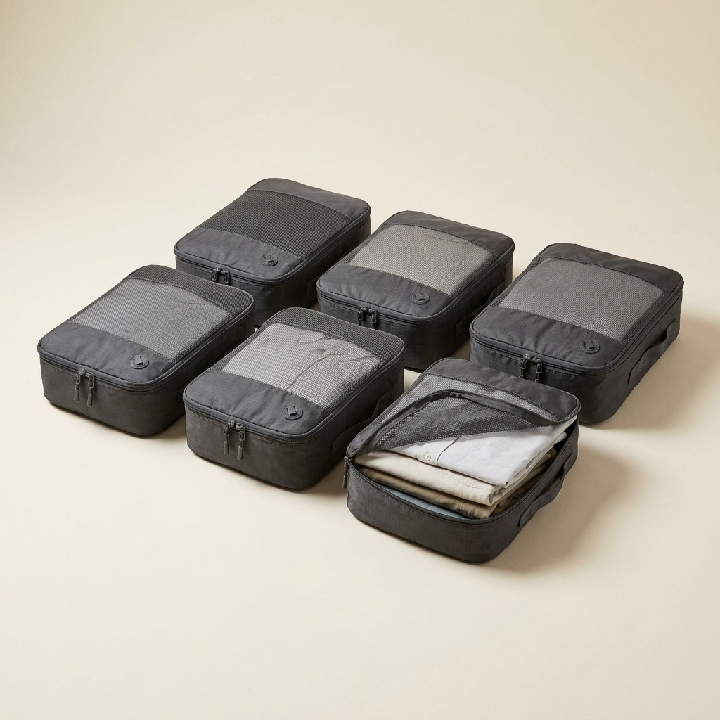 Herluxes AirCubes compressie packing cubes 6-delige set