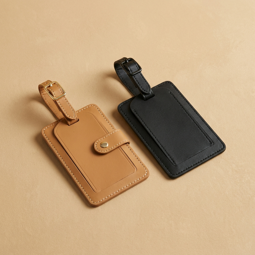 Herluxes TagLux bagagelabel set camel en zwart